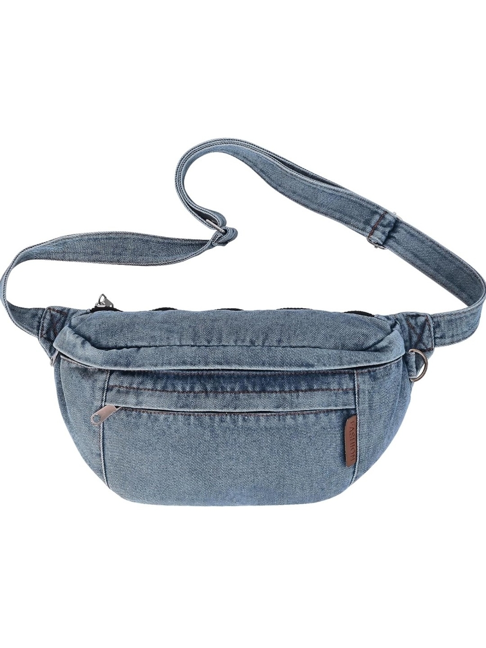 Denim Blue Crossbody Waist Bag